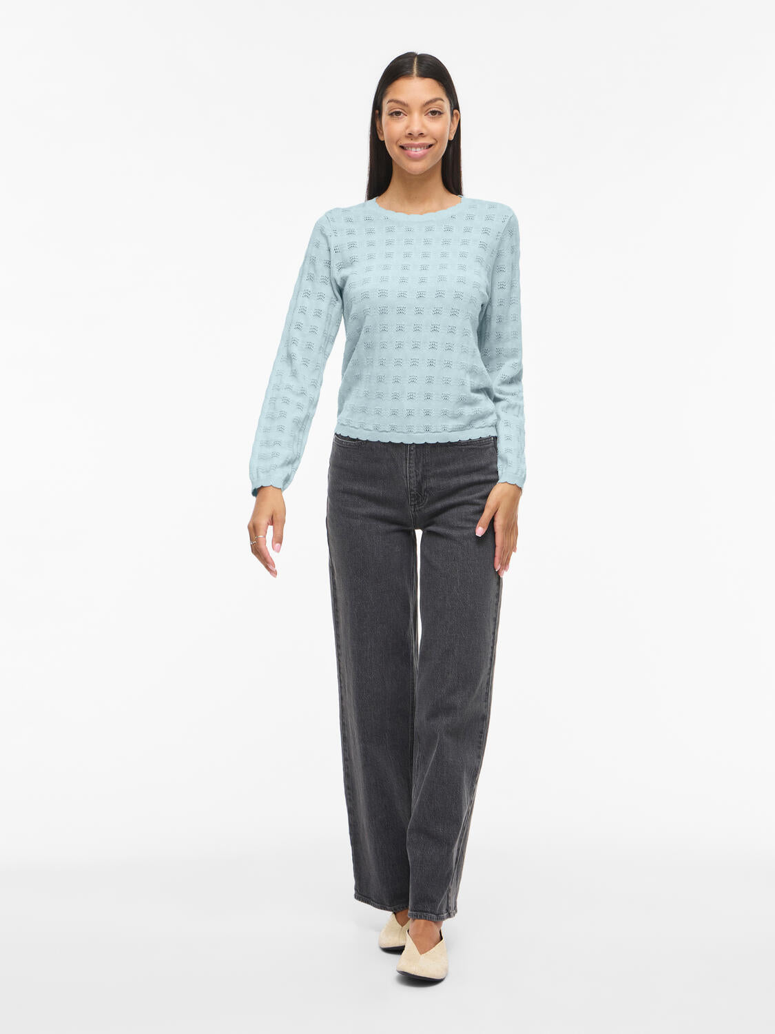 Viambelle Pointelle striktrøje - Nantucket Breeze